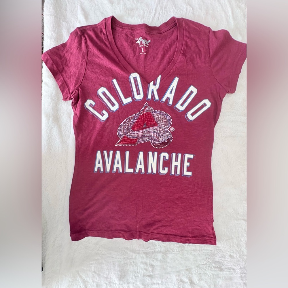 Women's V-Neck Red Tee